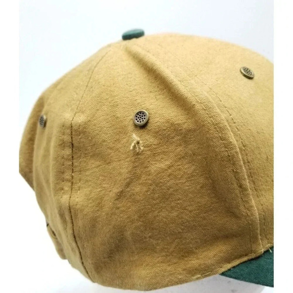 Vintage Sea World - SHAMU - Script Tan / Green Strapback Hat Adult OSFA Clean! - Picture 4 of 7